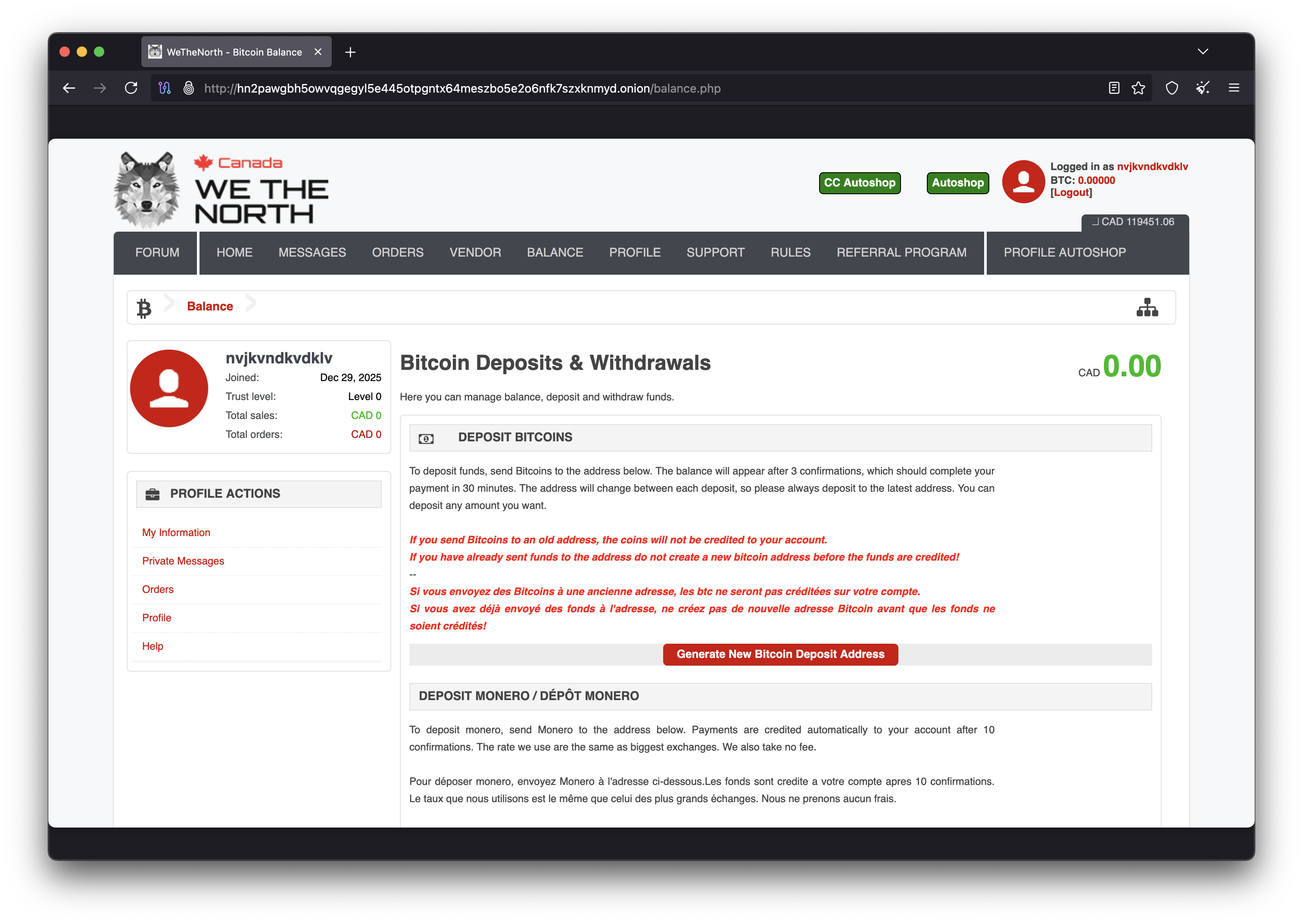 We The North Deposit - WTN cryptocurrency deposit